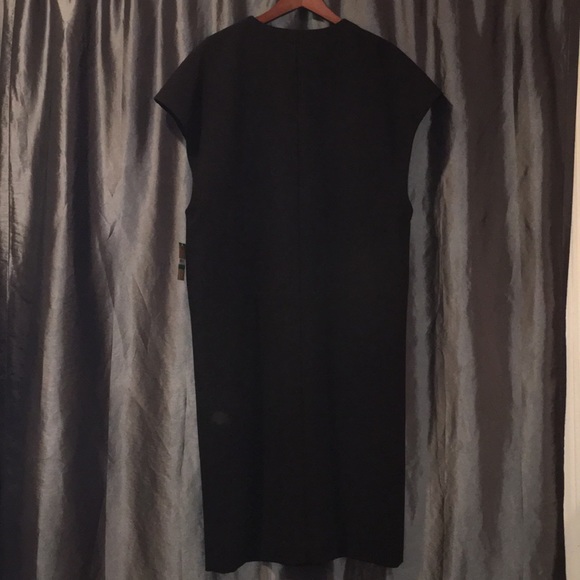 Rachel Roy long black vest button down coat/jacket - Picture 5 of 5